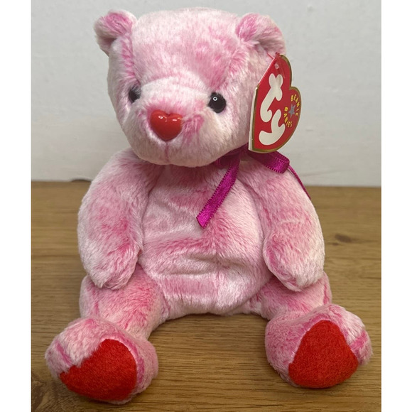 2001 TY Beanie Baby Romance Bear - Picture 1 of 9